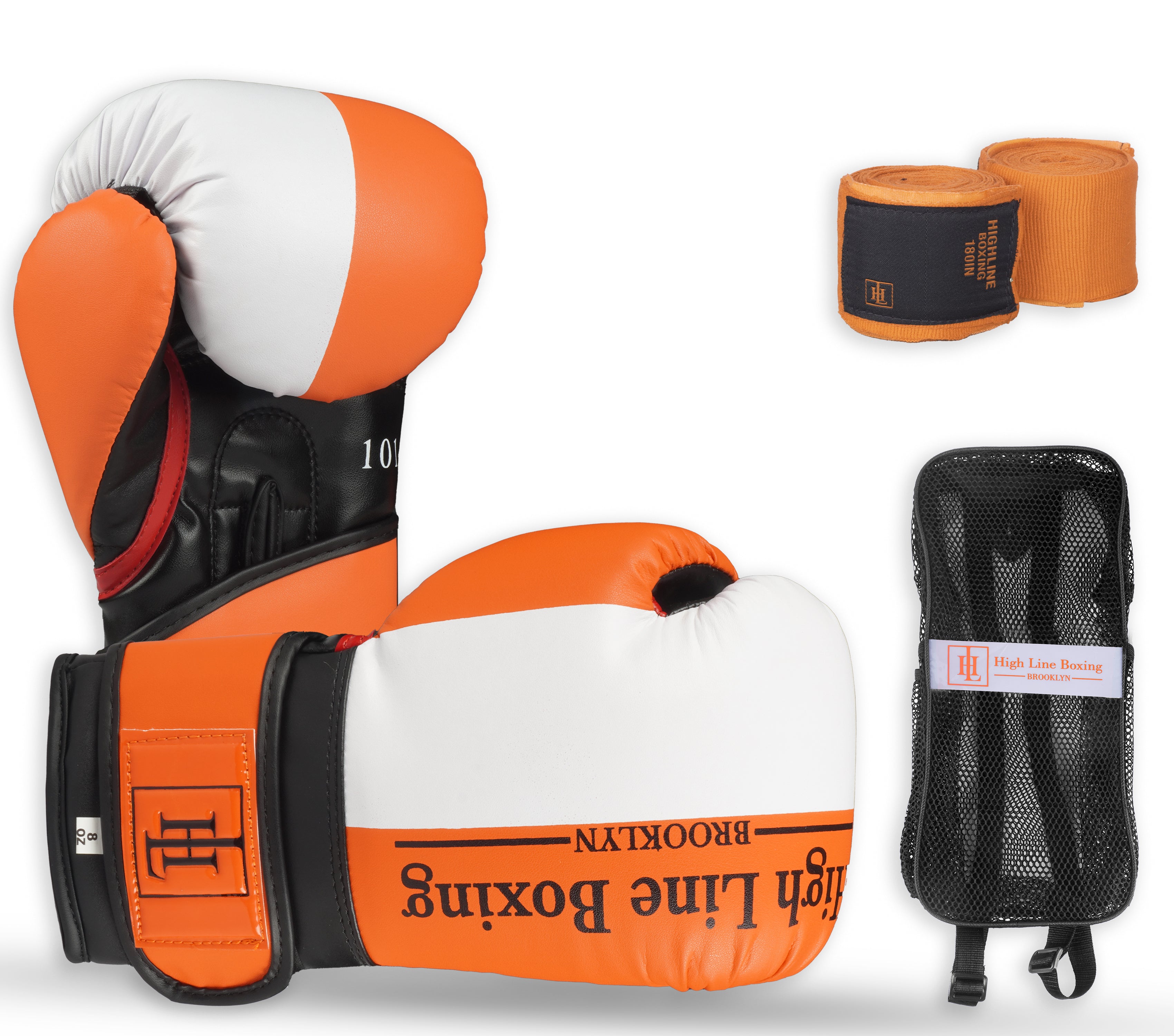 Kids Gloves Essential Series White & Orange