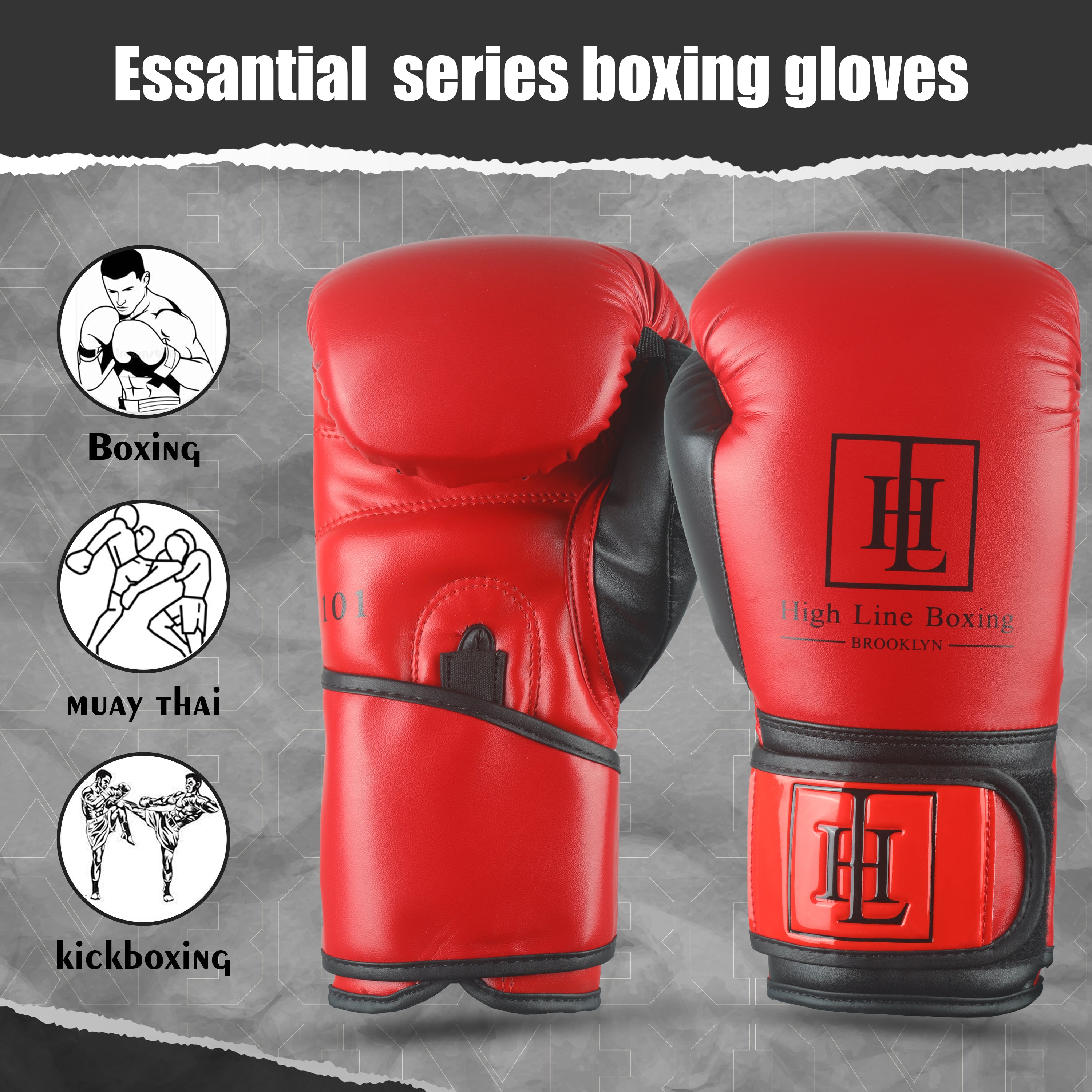 Adult Gloves Essential Series Red