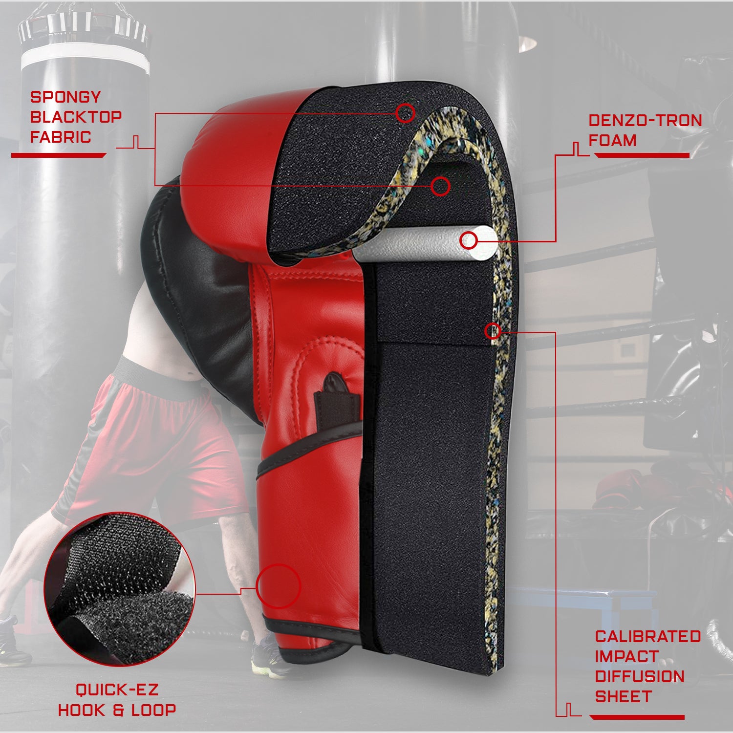 Adult Gloves Essential Series Red